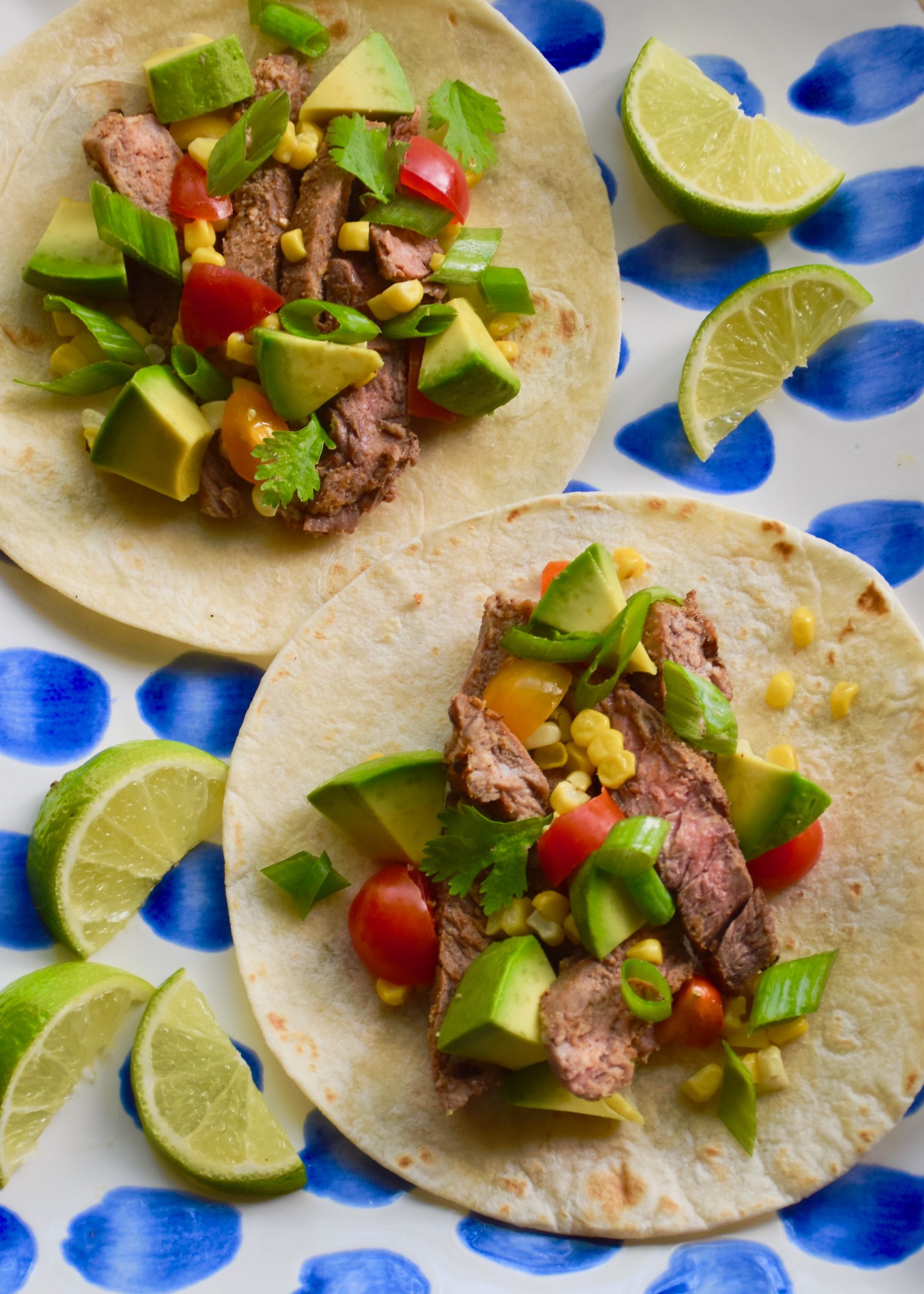 Steak Tacos with Roasted Corn Salsa - Maison McCauley