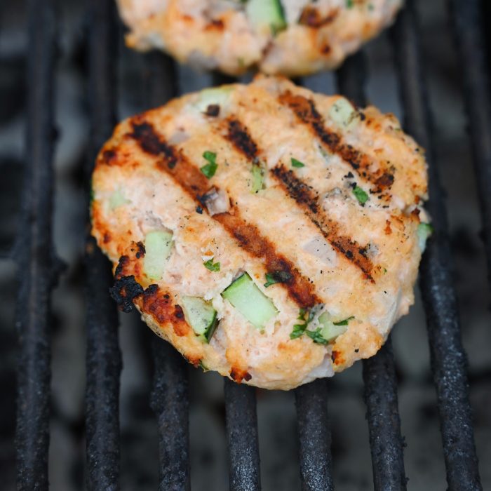 Greek Salmon Burgers